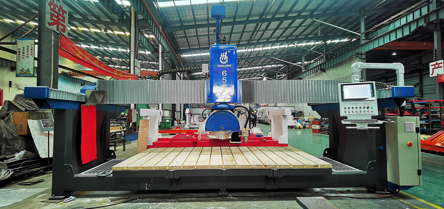Мостовой станок с ЧПУ для резки камня HLNC-650 plus (1)