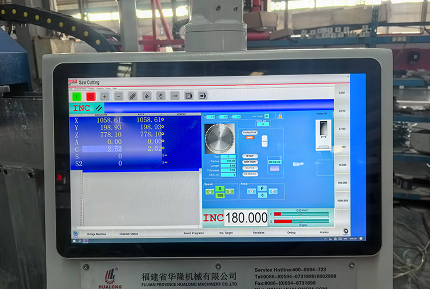Мостовой станок с ЧПУ для резки камня HLNC-650 plus 4+189